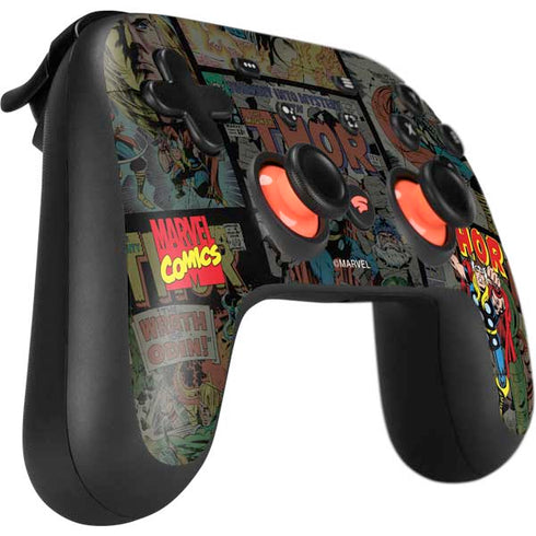 Marvel Classic Comics The Mighty Thor Vintage Google Stadia Controller Skin